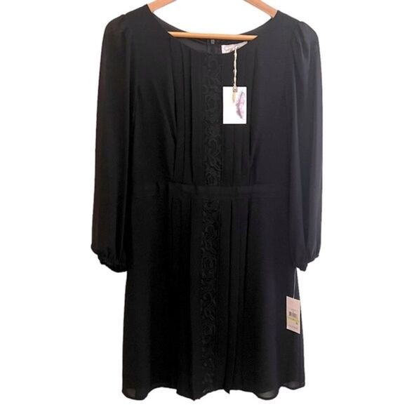 NWT Jessica Simpson Black Elegant Dress Size 4 - Picture 2 of 16